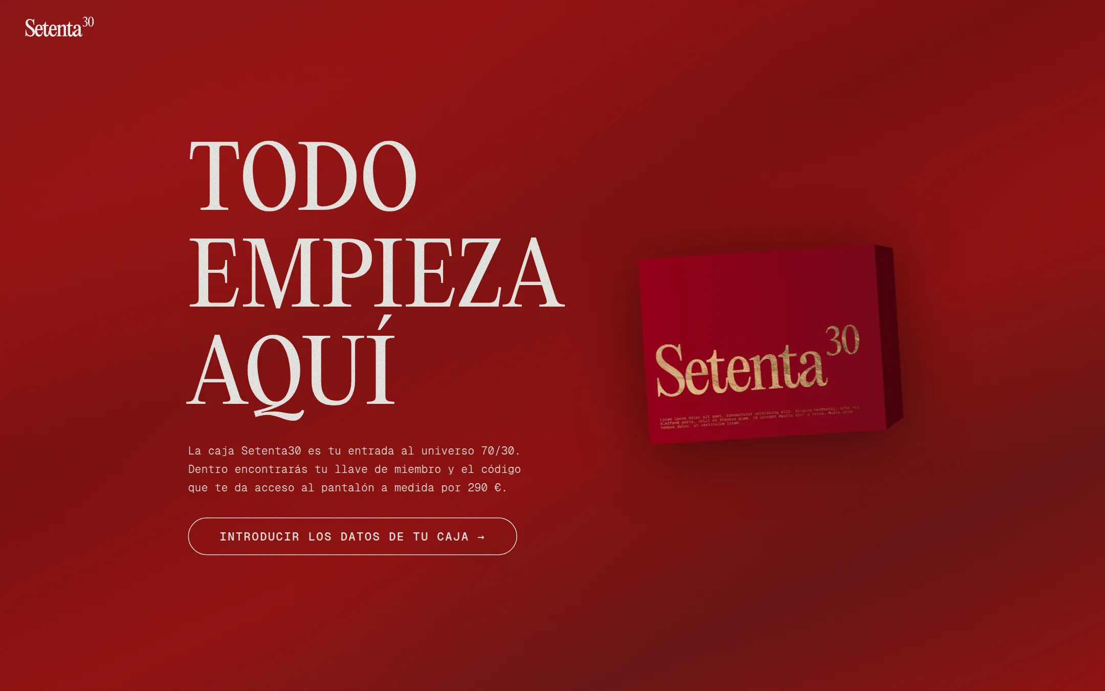 Setenta30 — Segunda página — la caja